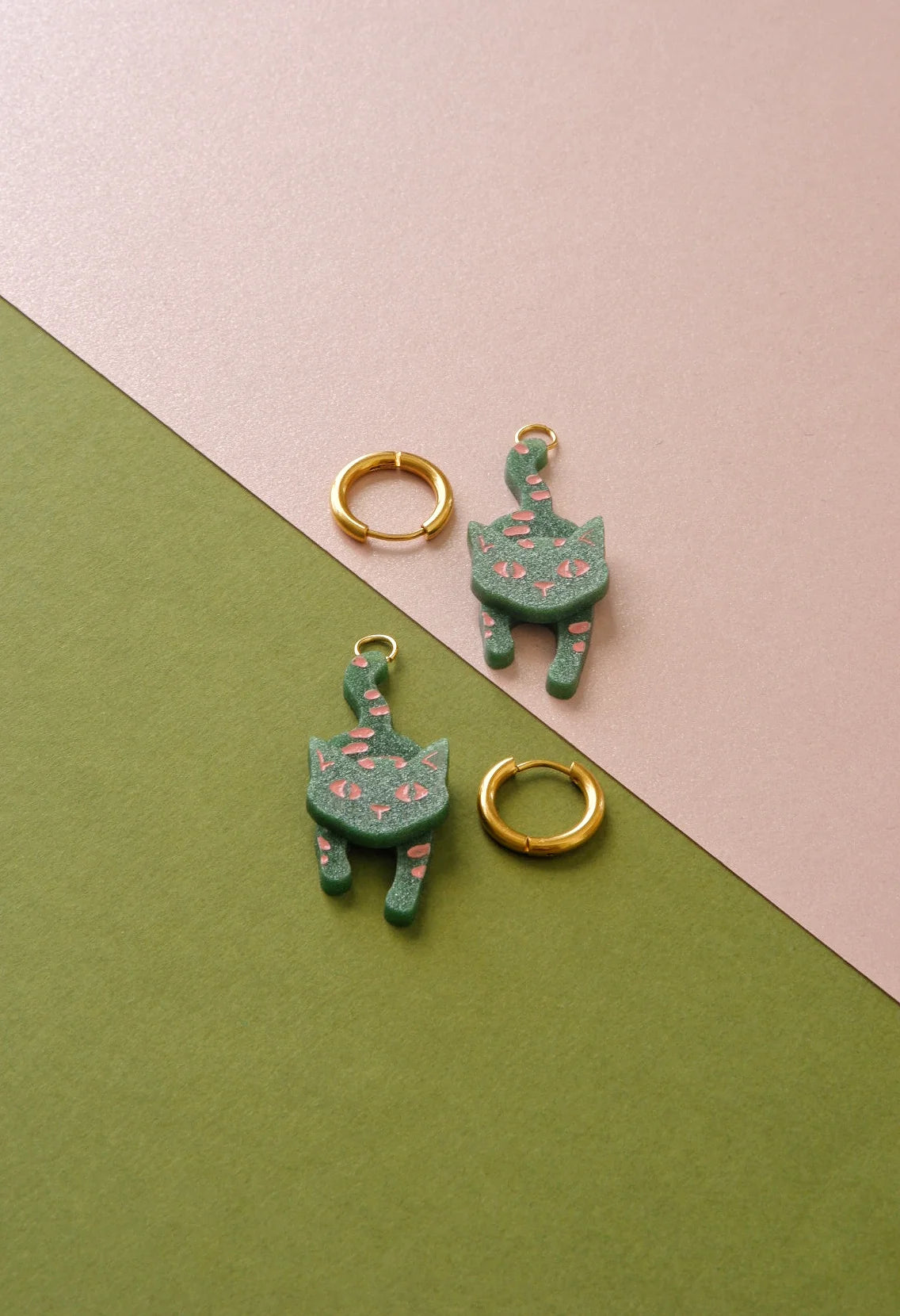 Pendientes aro Gatos