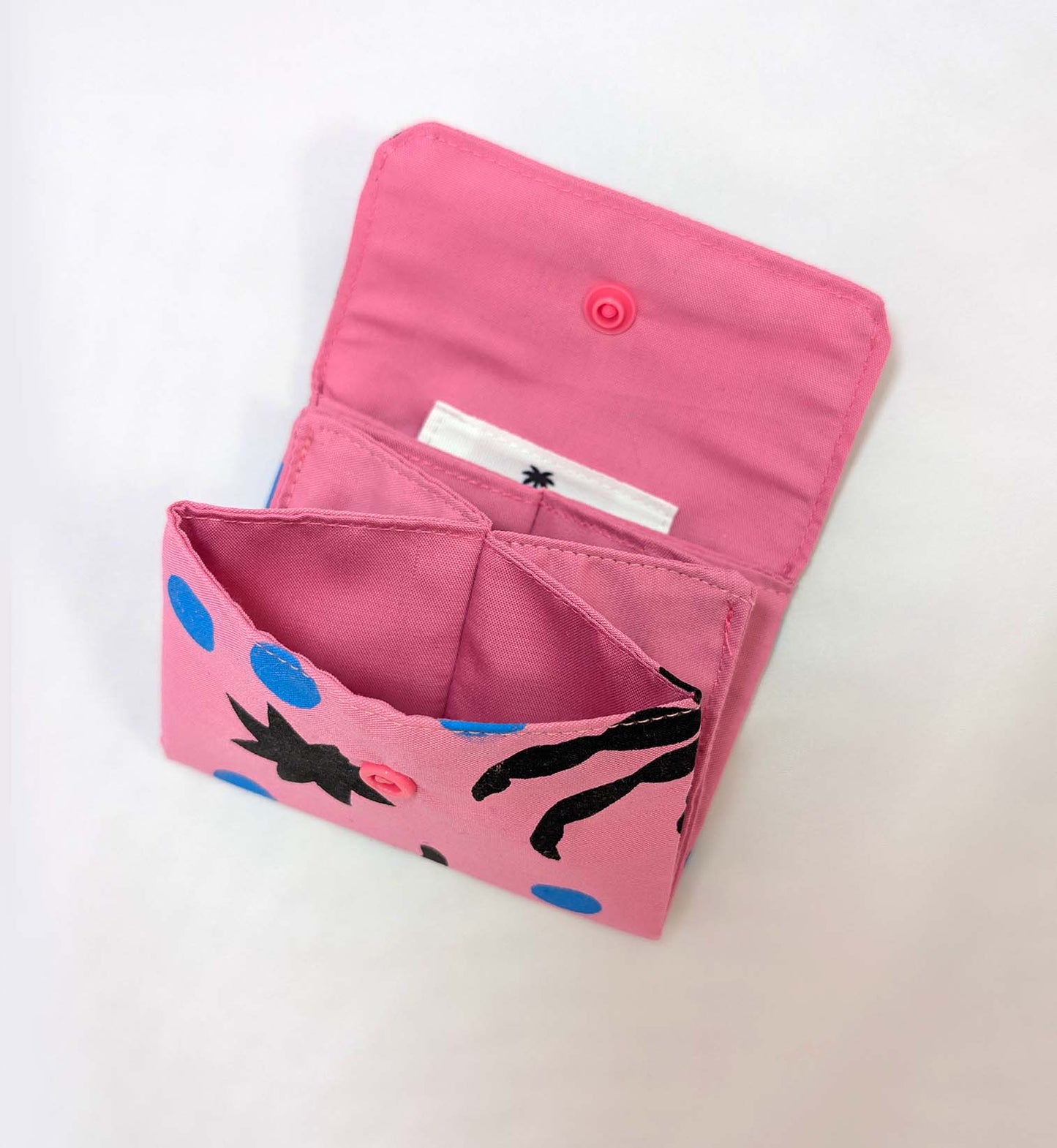 Monedero ROSA linograbado