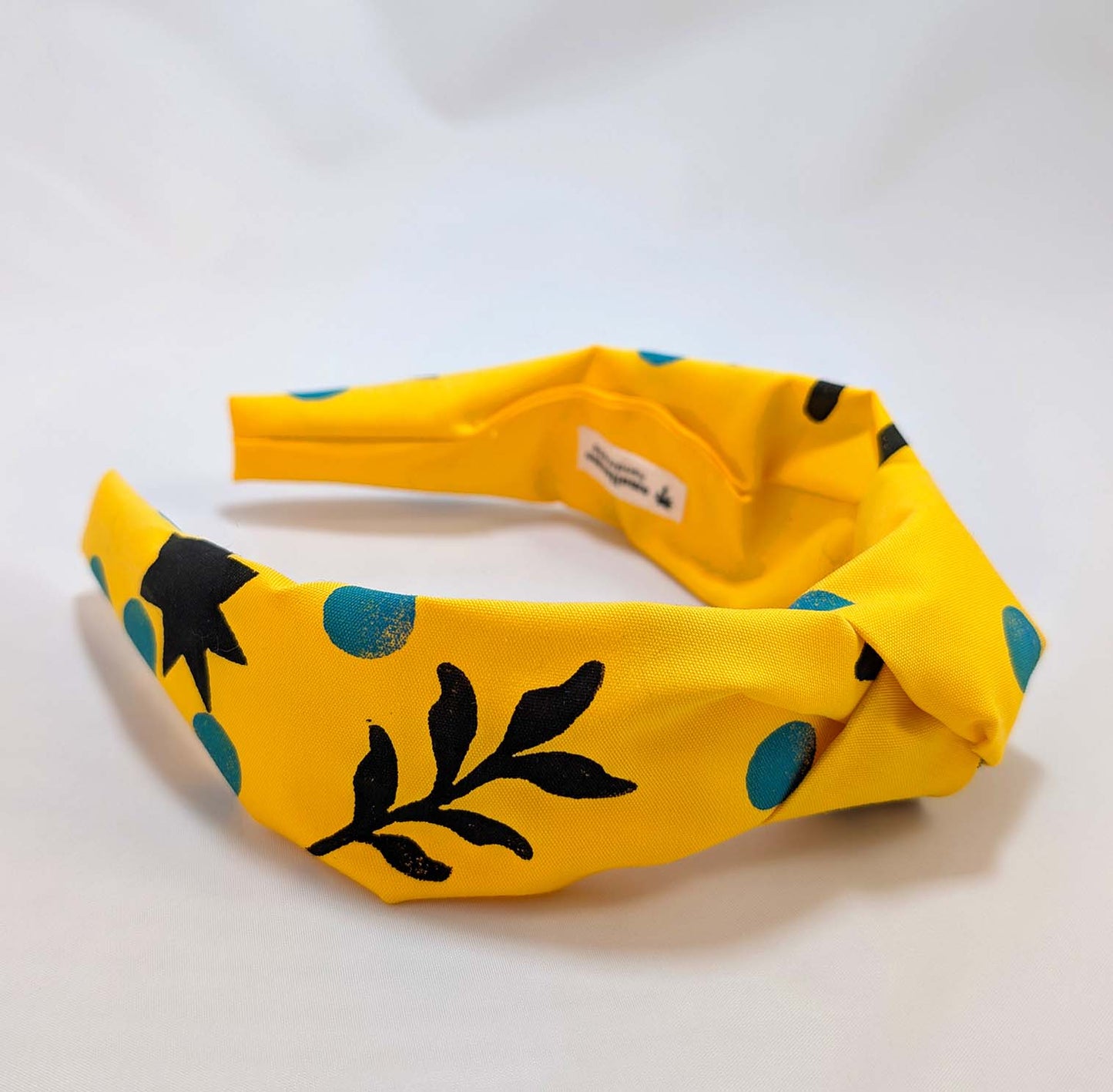 Pasada/felpa/diadema AMARILLO linograbado