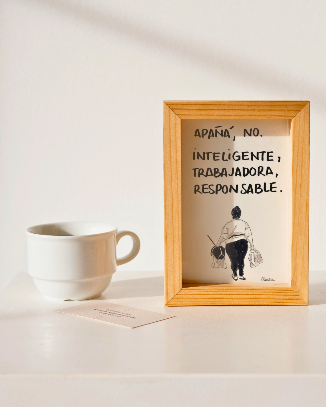 Lámina Apañá, no. Inteligente, trabajadora, responsable