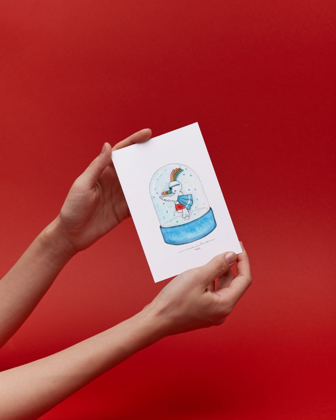 Lámina Curro de veraneo en bola de nieve