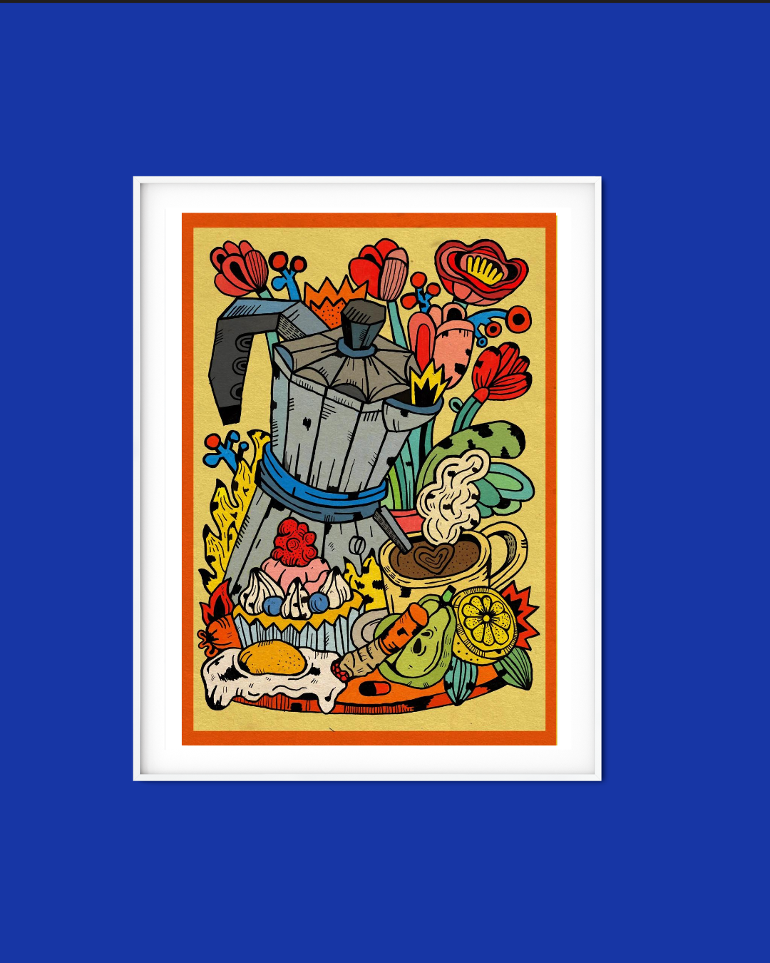 Coffee and cigarette print