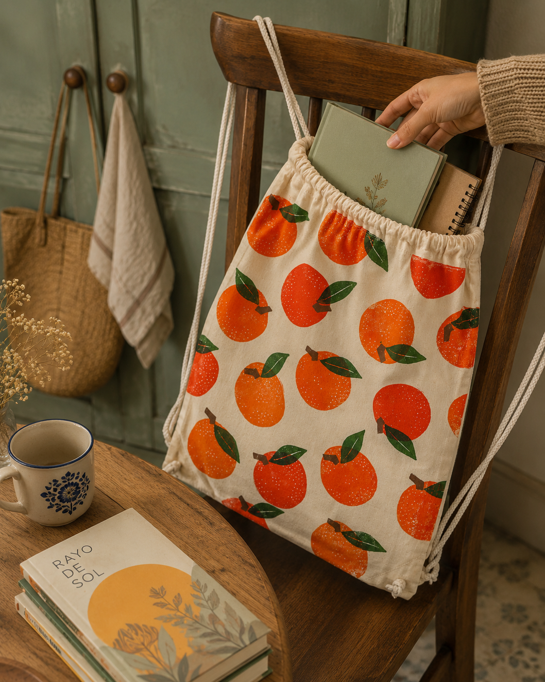 Mochila cuerdas - Naranjas