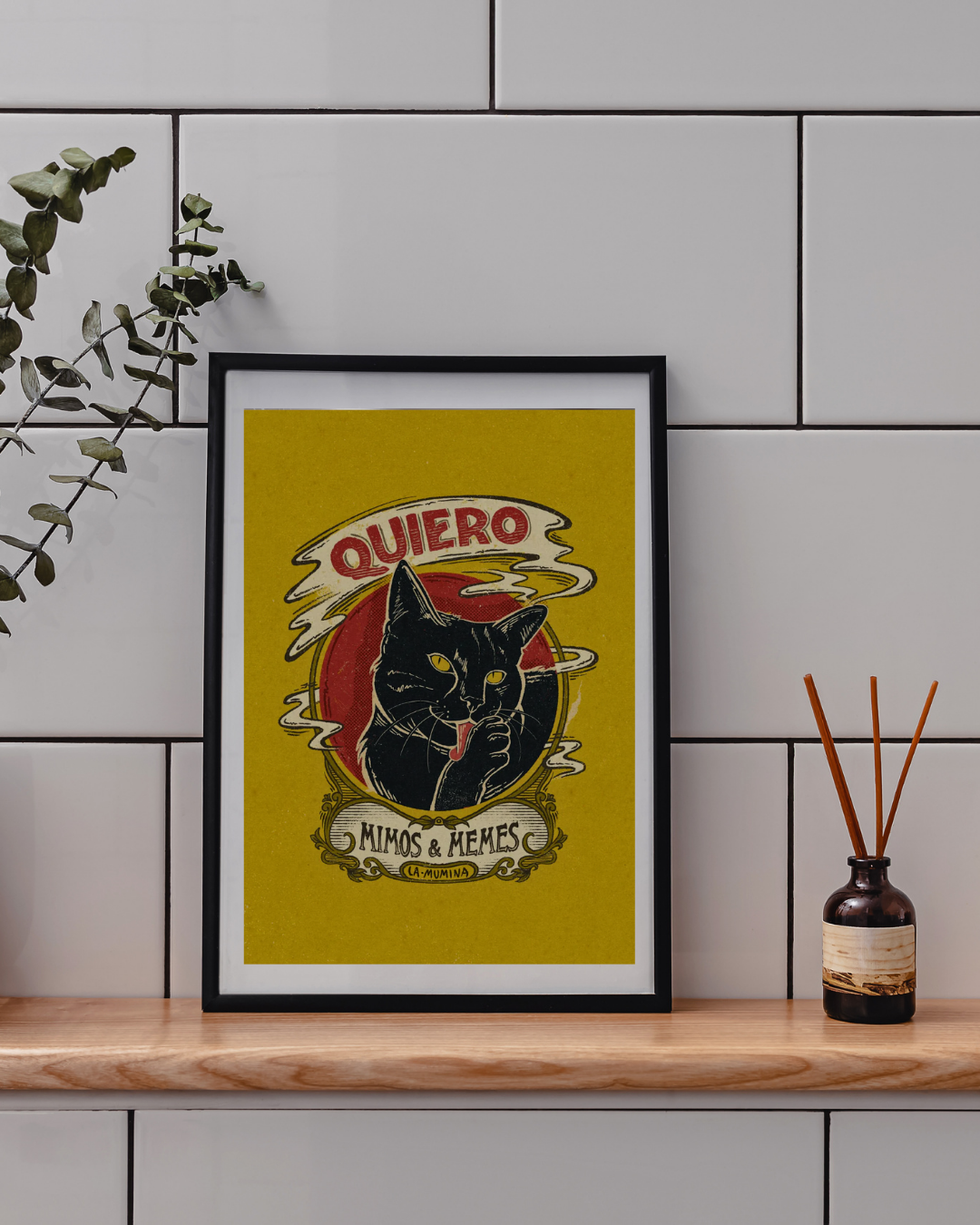 Art Print I want cuddles and cat memes