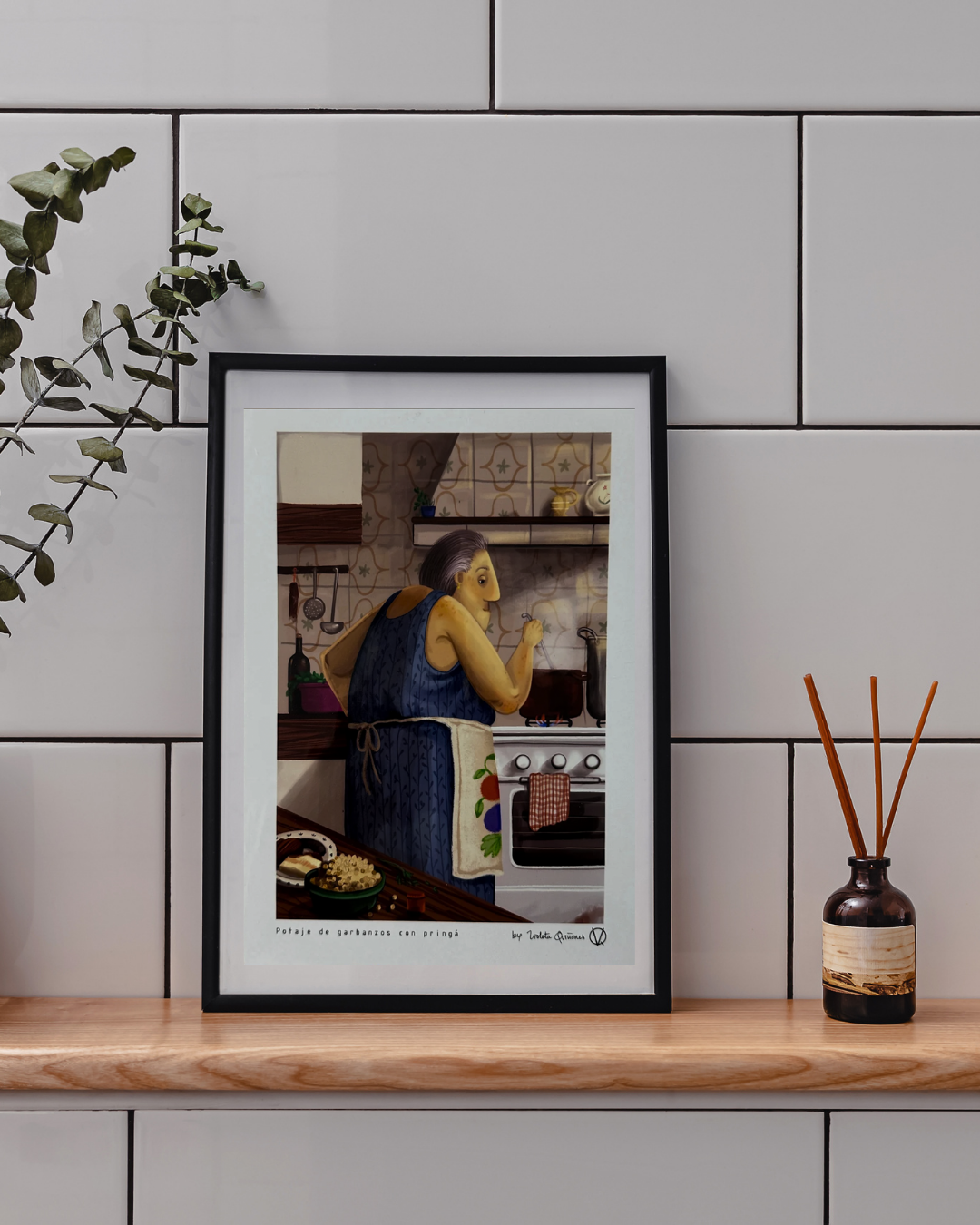 Grandma Chickpea Stew Art Print