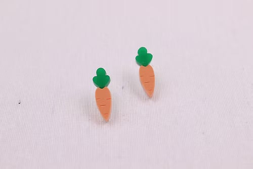 Pendientes de zanahoria (botón)