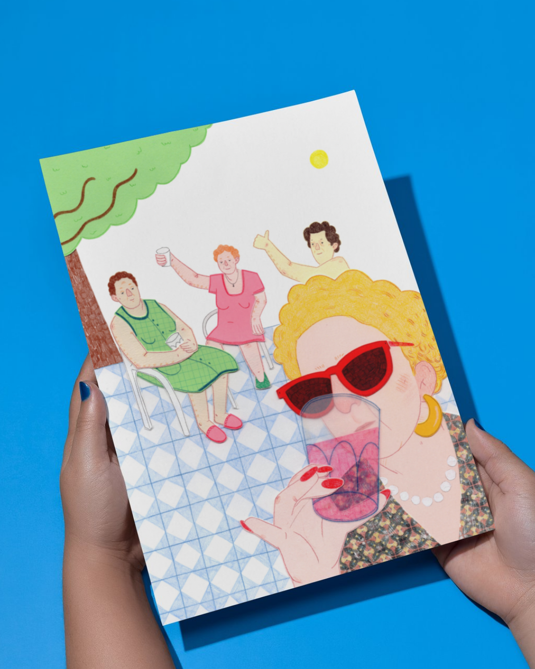 Lámina Señoras a la fresca