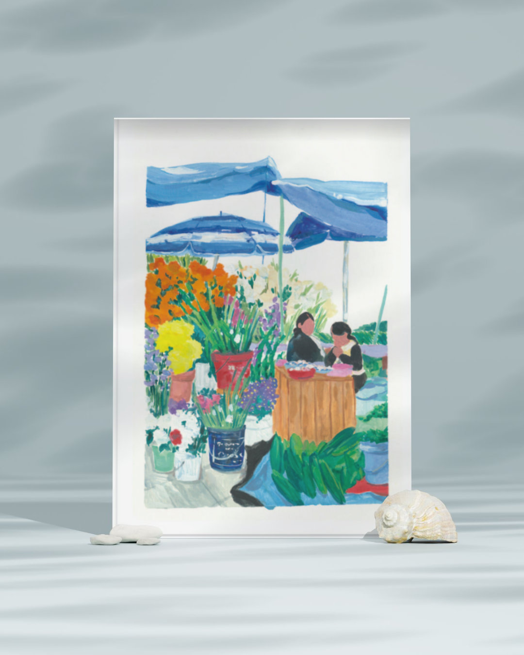 Lámina Mercado de las Flores