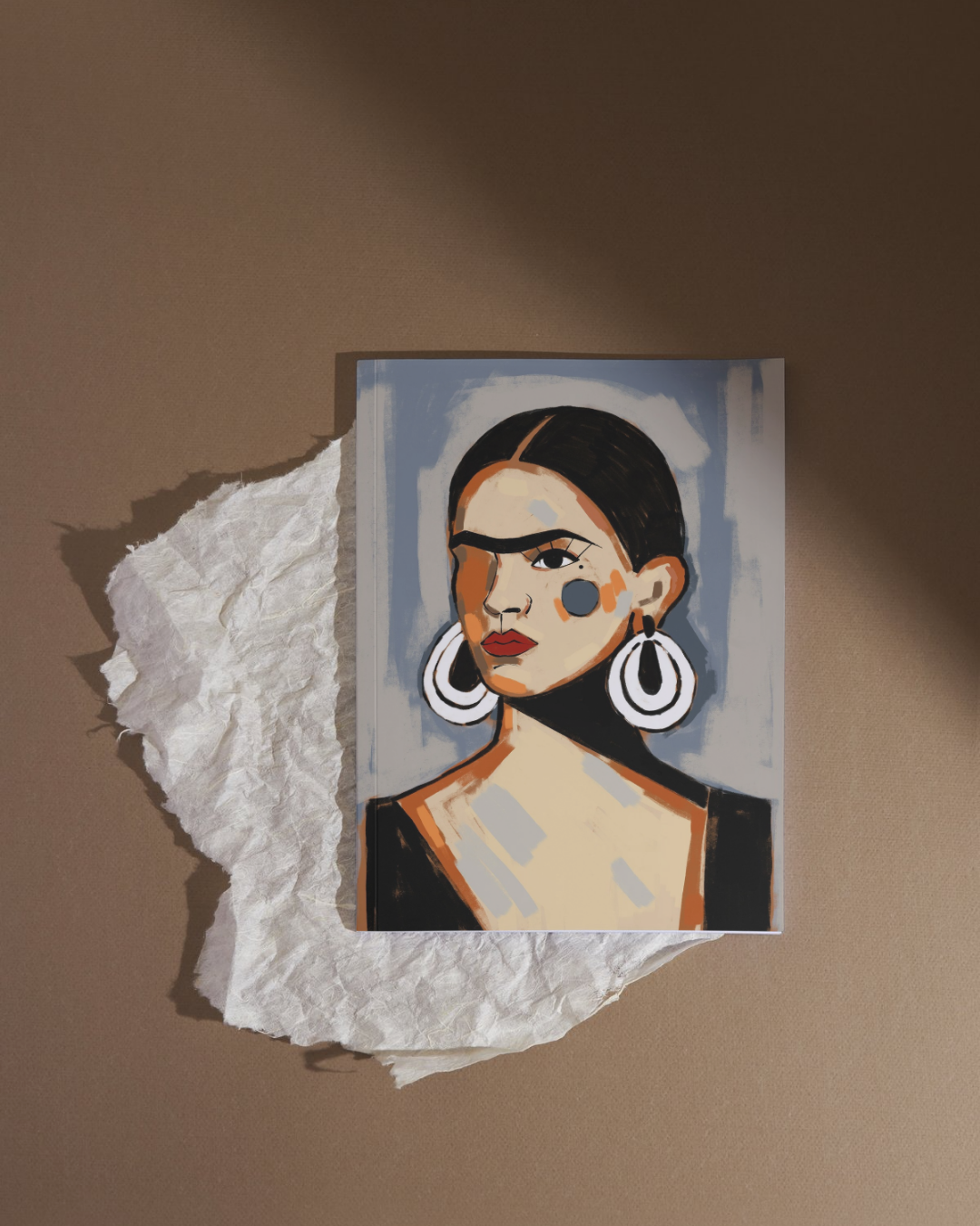 Lámina versión Frida tonos grises