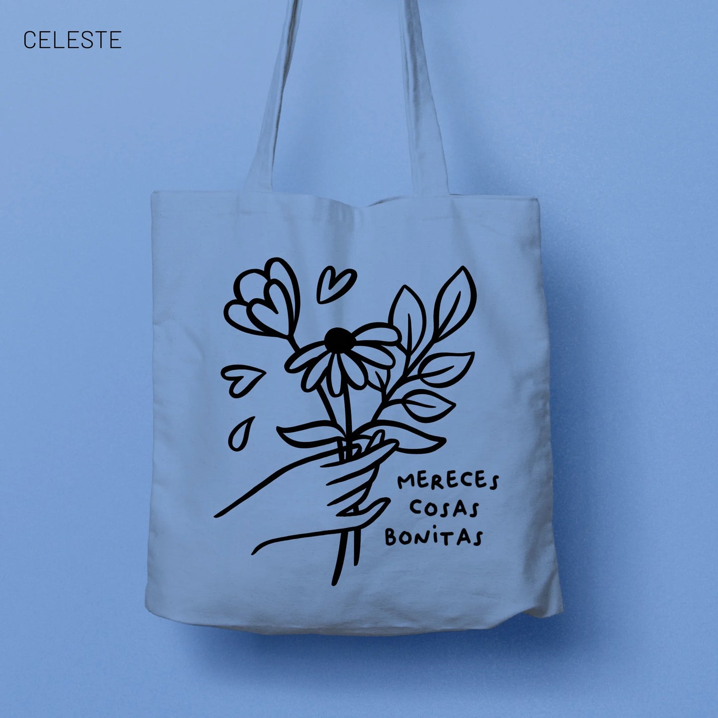 Totebag Mereces cosas bonitas 140g - Varios colores