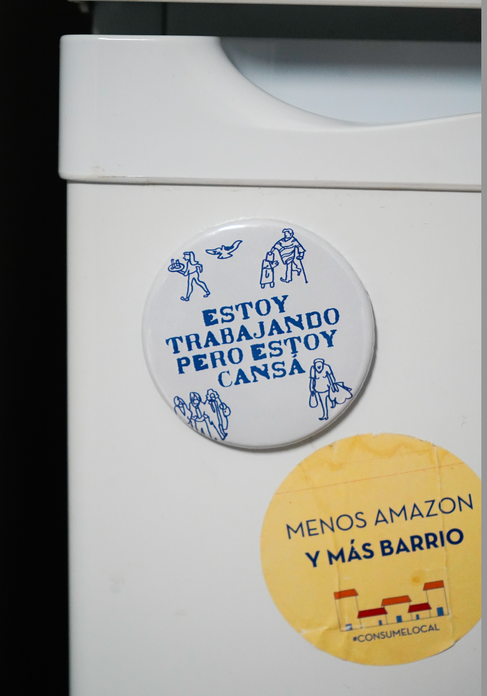 Imán Estoy trabajando pero estoy cansá