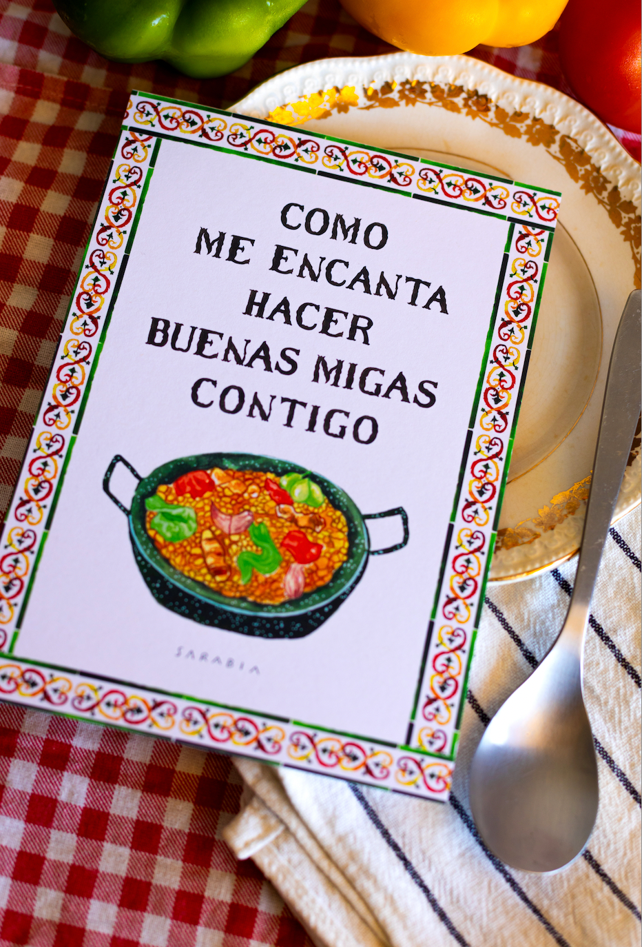 Lámina "Como me encanta hacer buenas migas contigo"