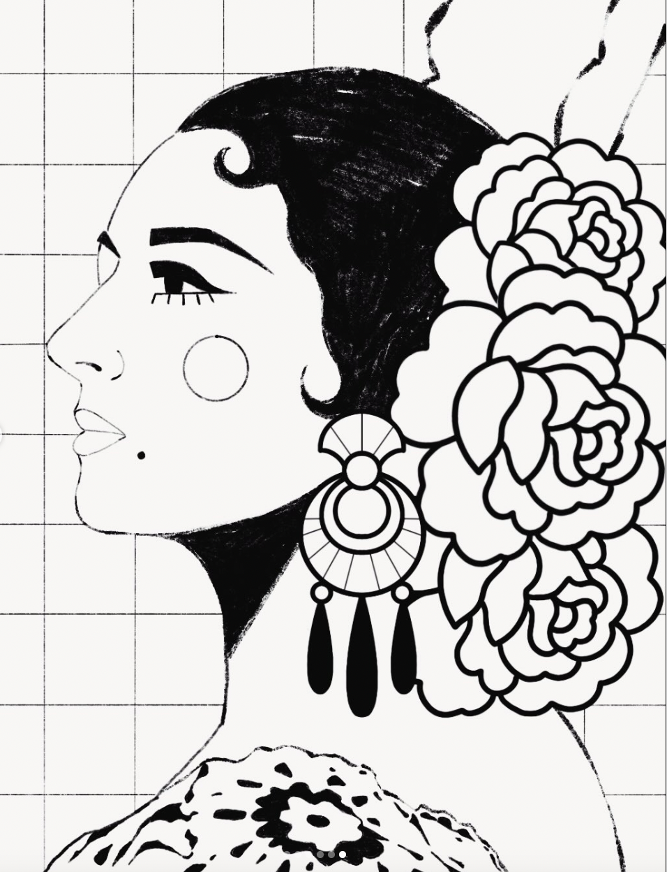 Lámina Lola Flores by Alejandra Picart