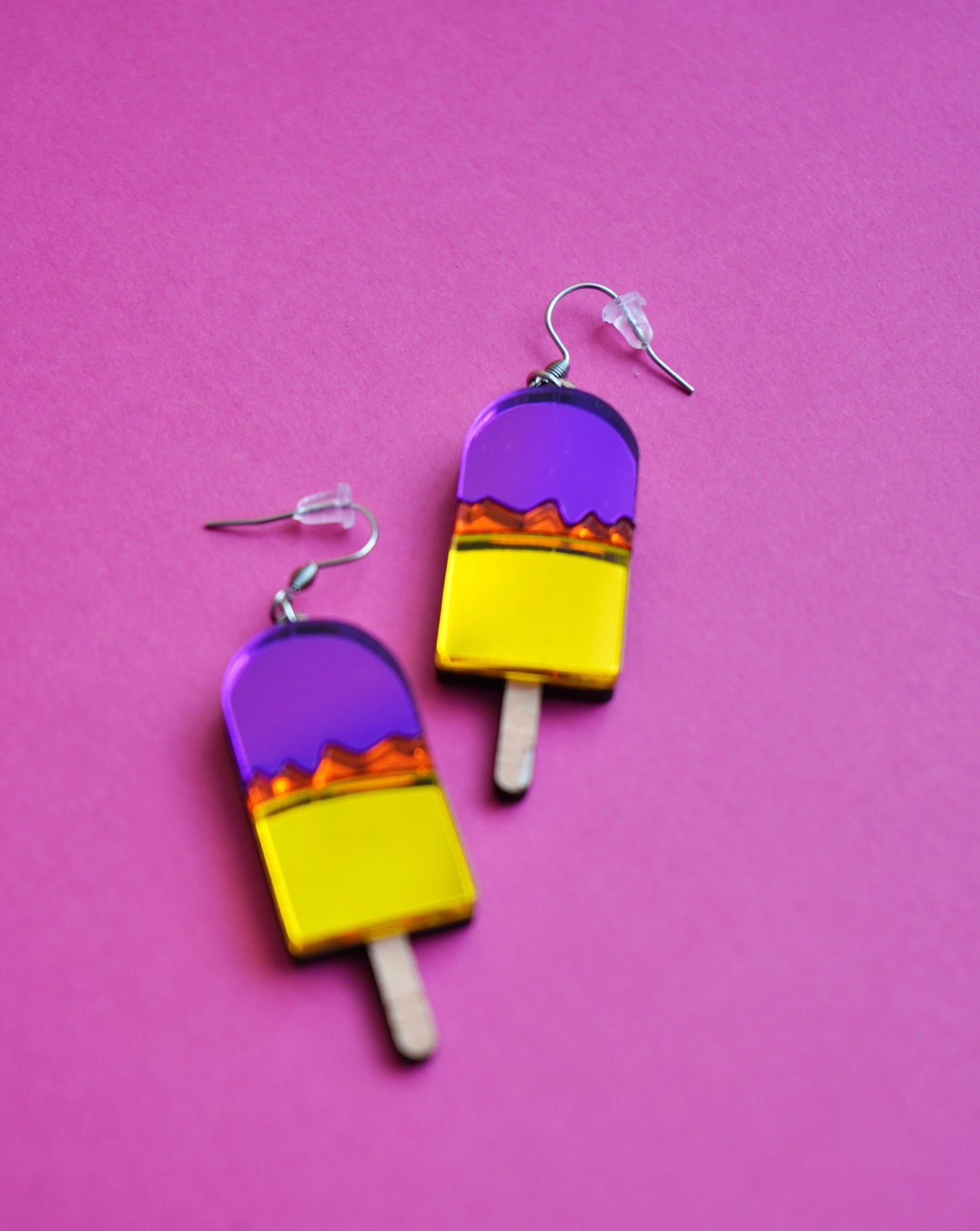 Pendientes polo sabores helado