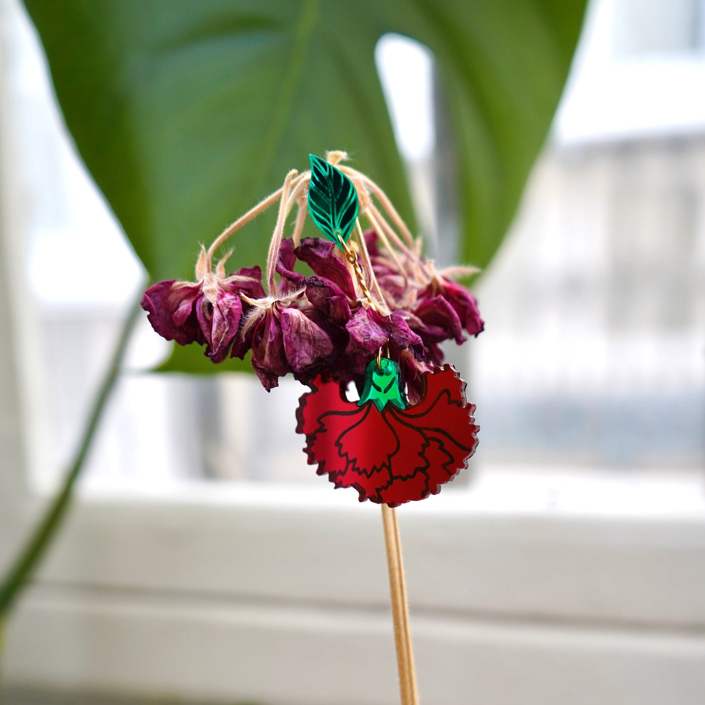 Pendientes clavel pequeño