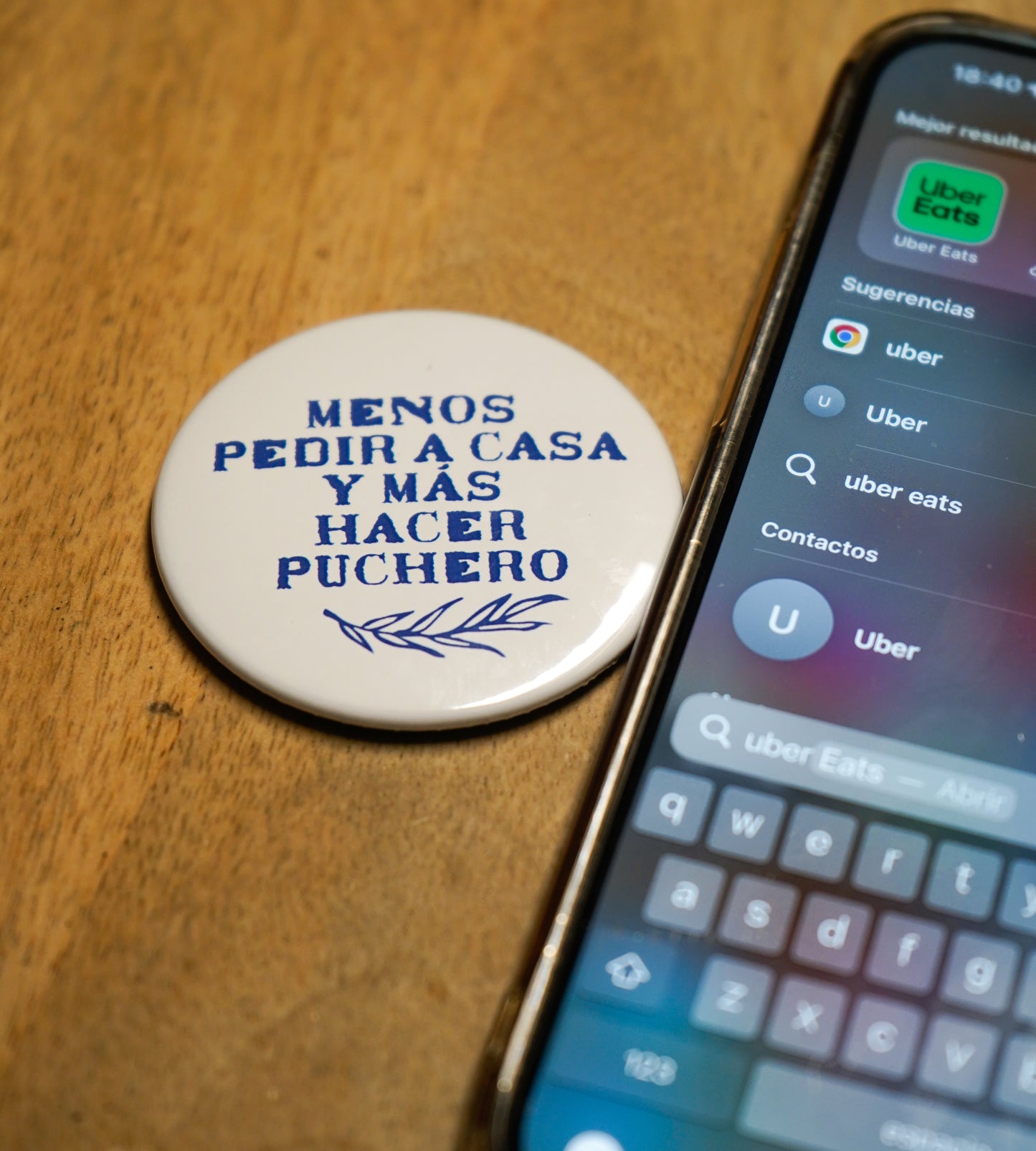 Imán Menos pedir a casa y más hacer puchero