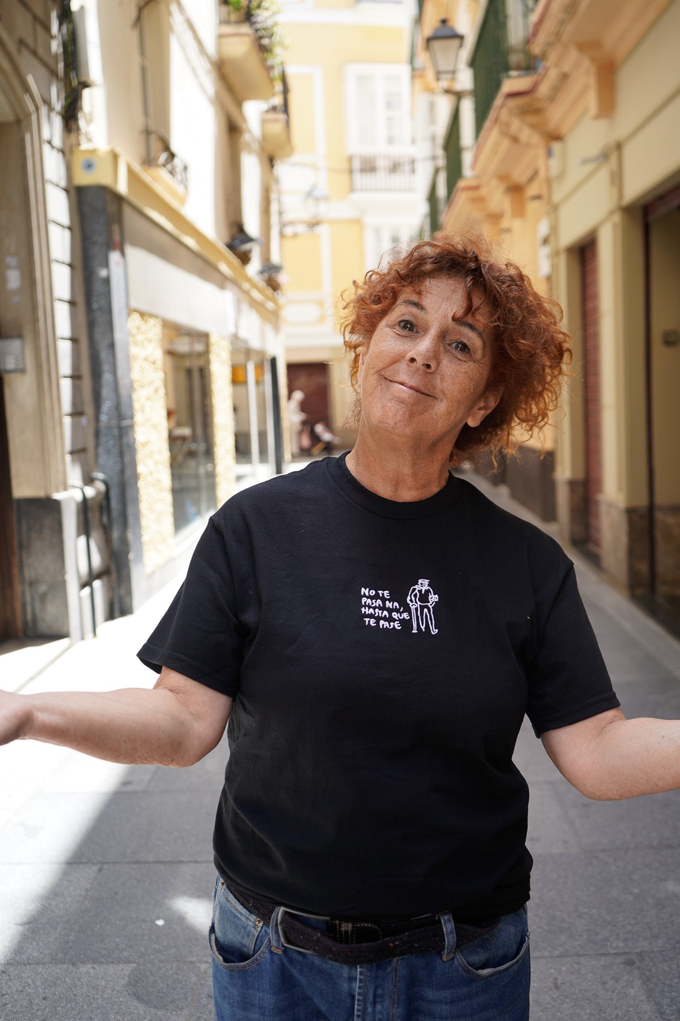 Camiseta Bordada No te pasa na, hasta que te pasa