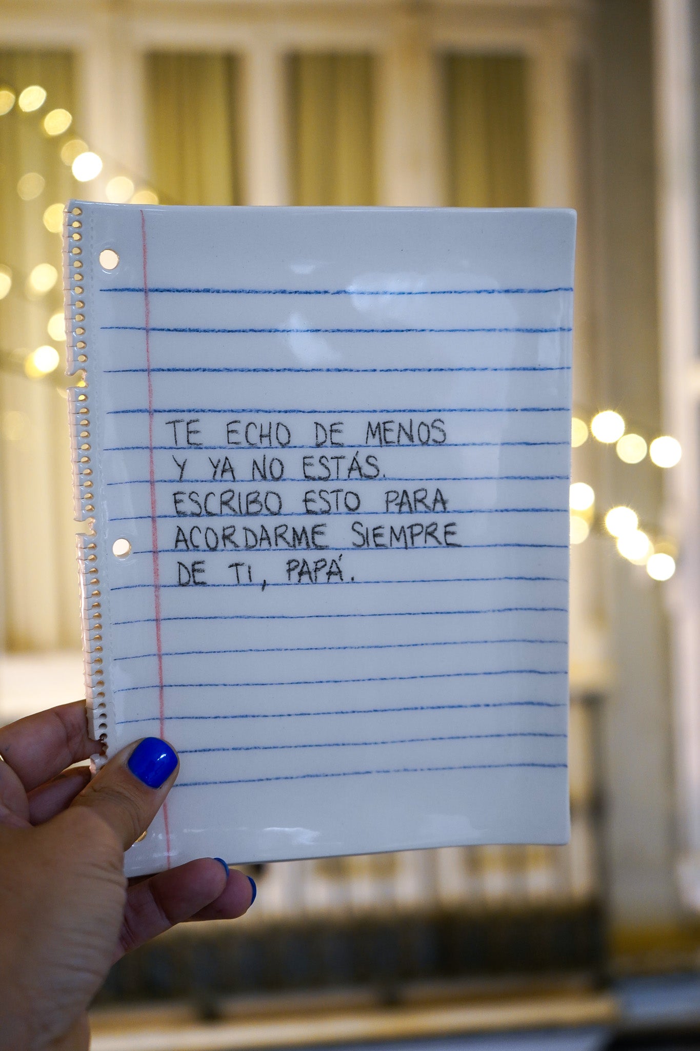 Plato cerámica Papá