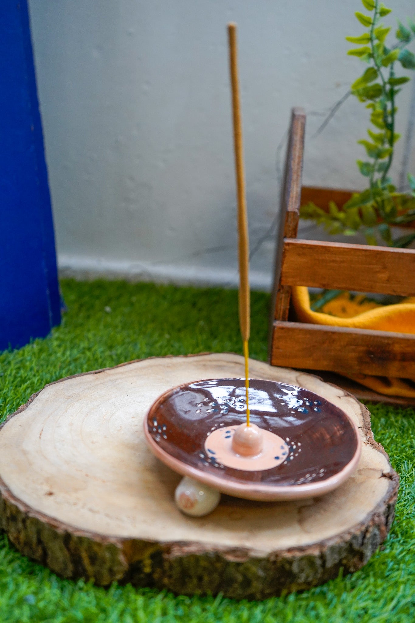 Tetas para incienso de cerámica (Marrón y Naranja)