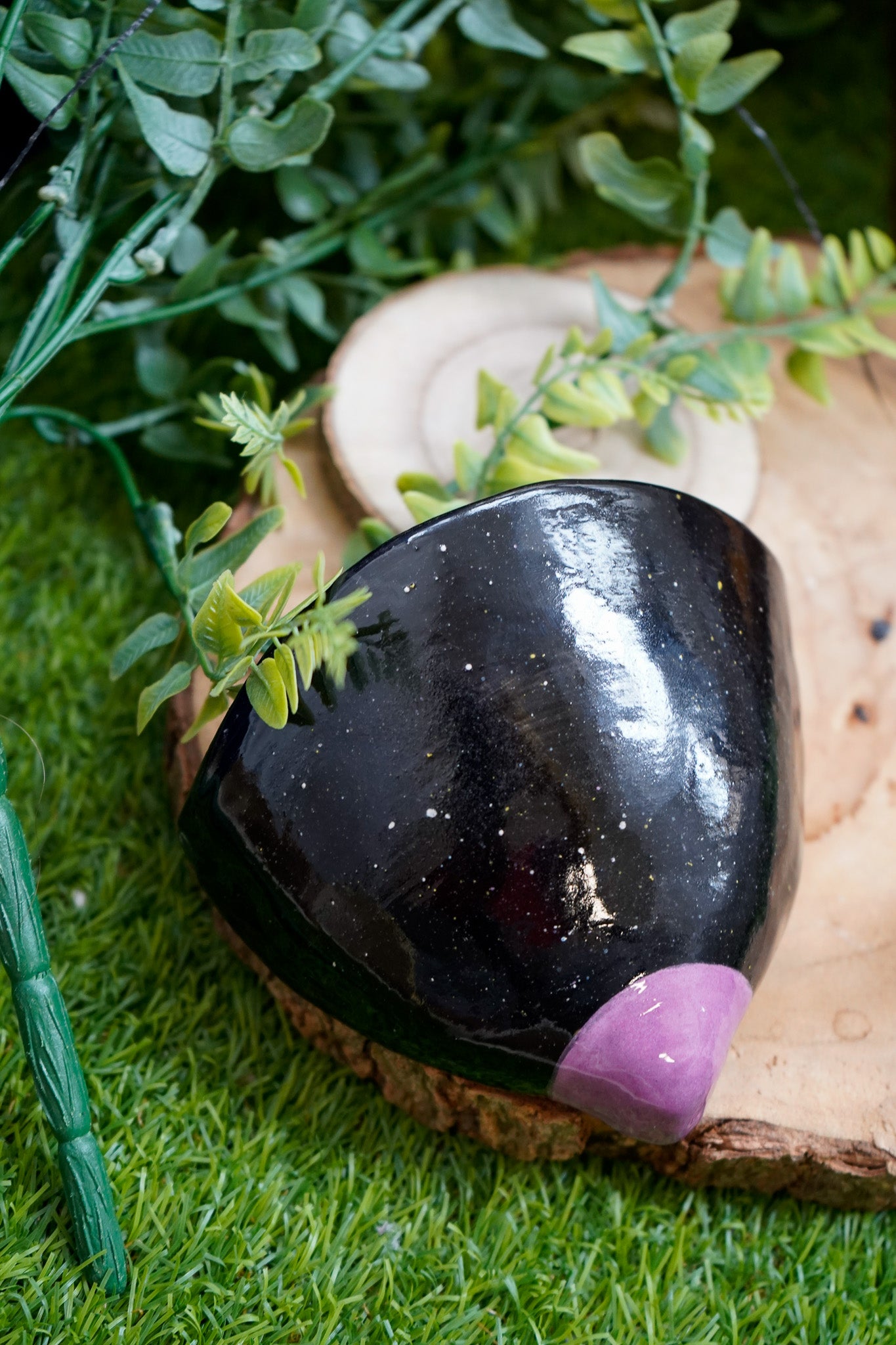 Tetas de maceta Negro y Lila