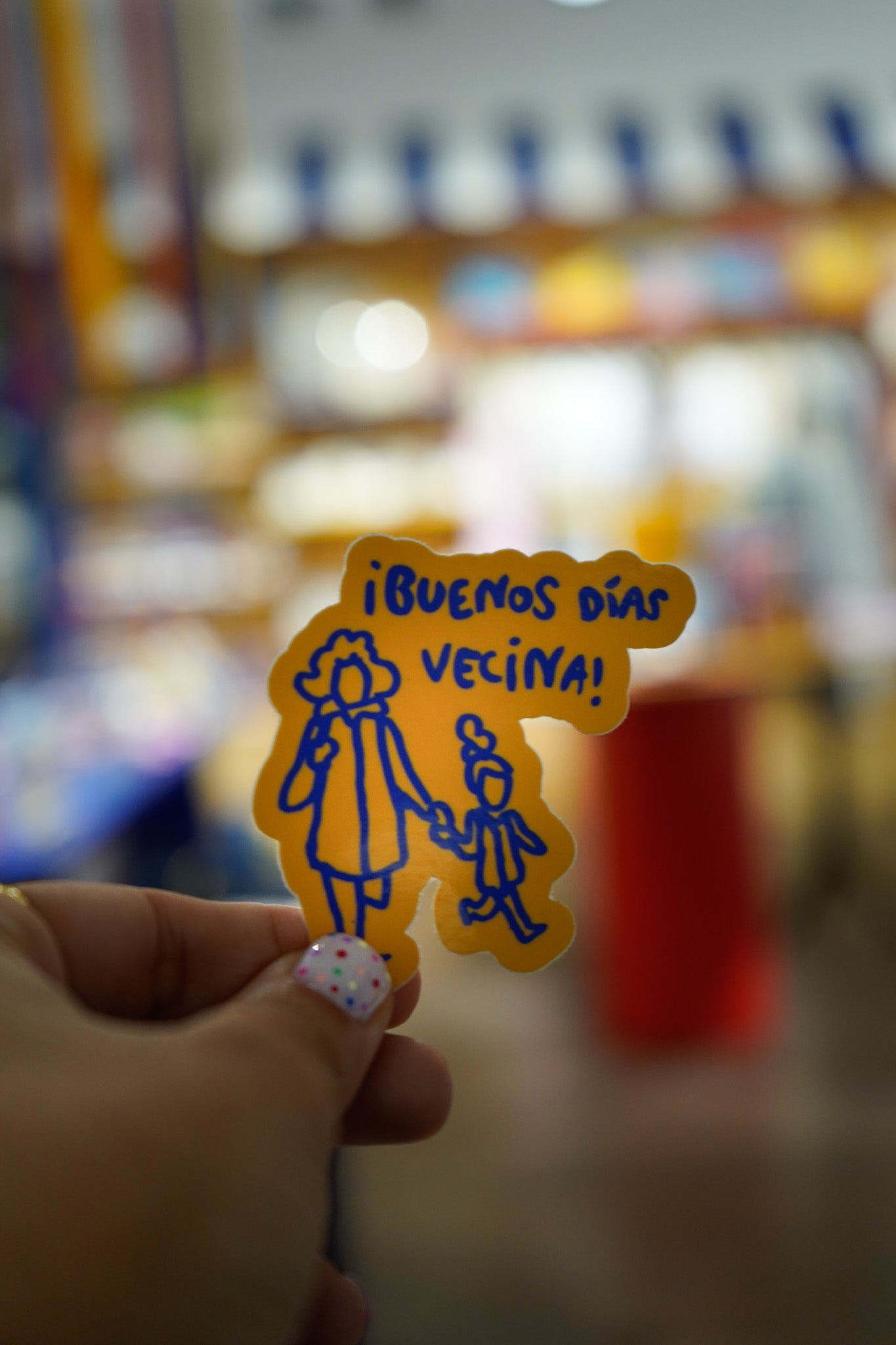 Pegatina ¡Buenos días vecina!