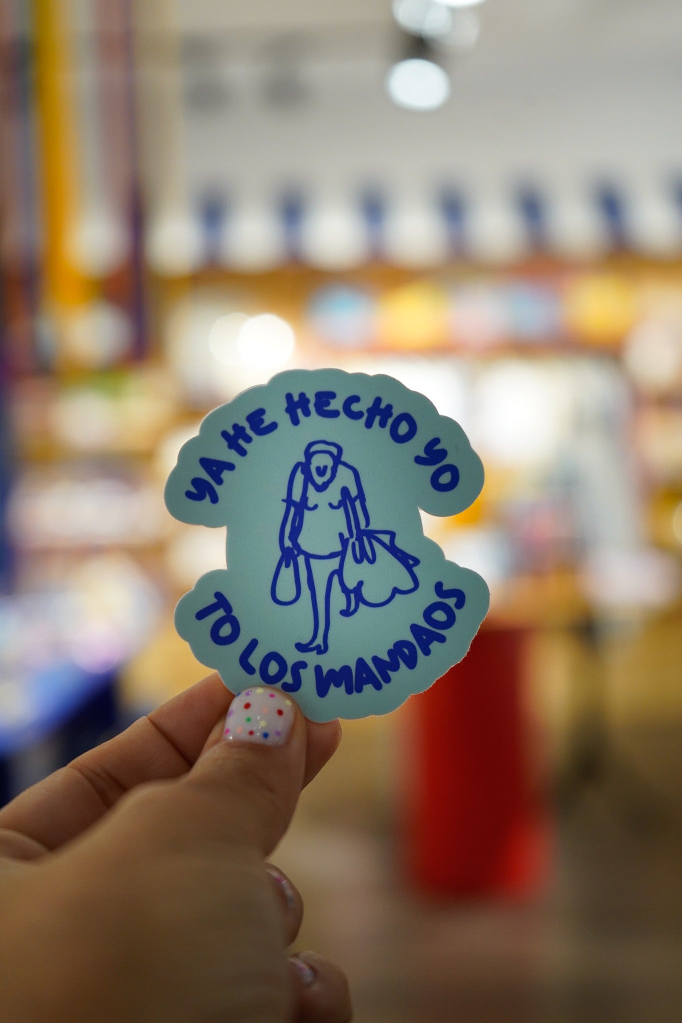 Pegatina Ya he hecho yo, to los mandaos