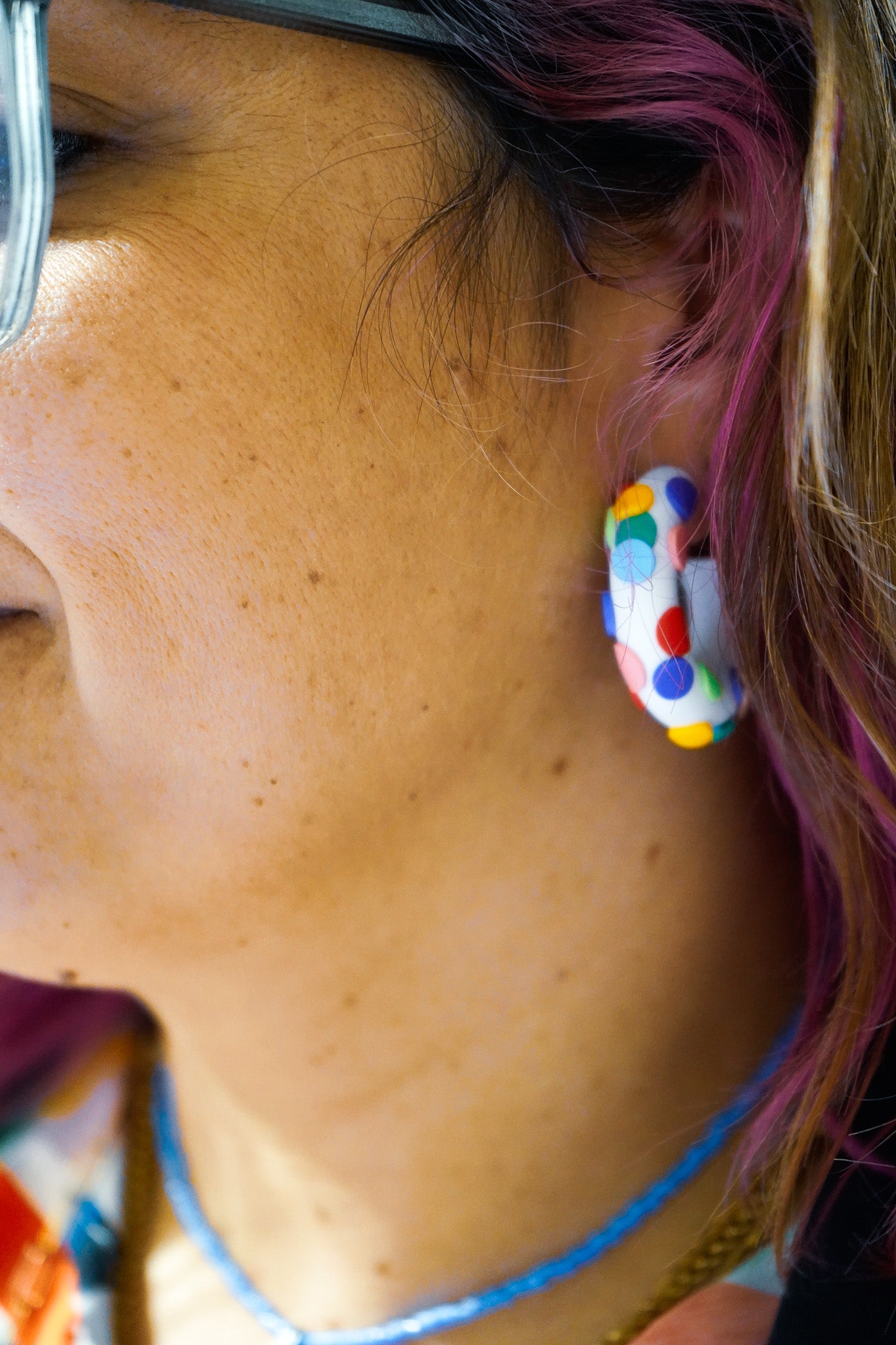 Carnival paper earrings WITH embossing - Chavala x La Vecina