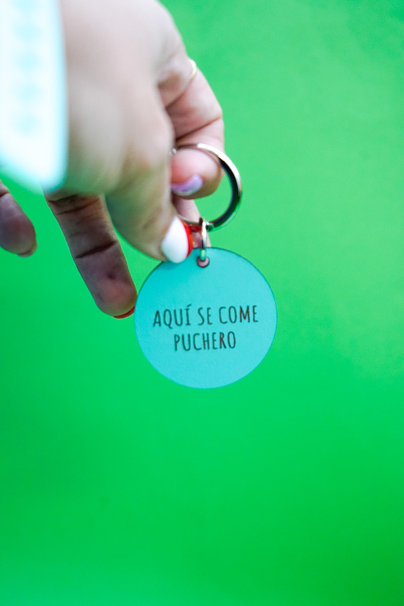 Llavero Aquí se come puchero