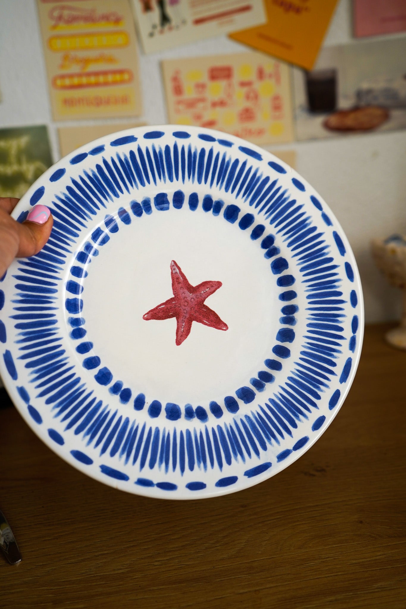 Plato estrella de mar 23cm