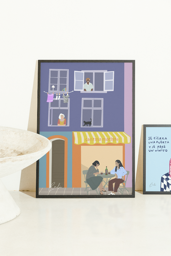 Lámina Barrio Cantina machito