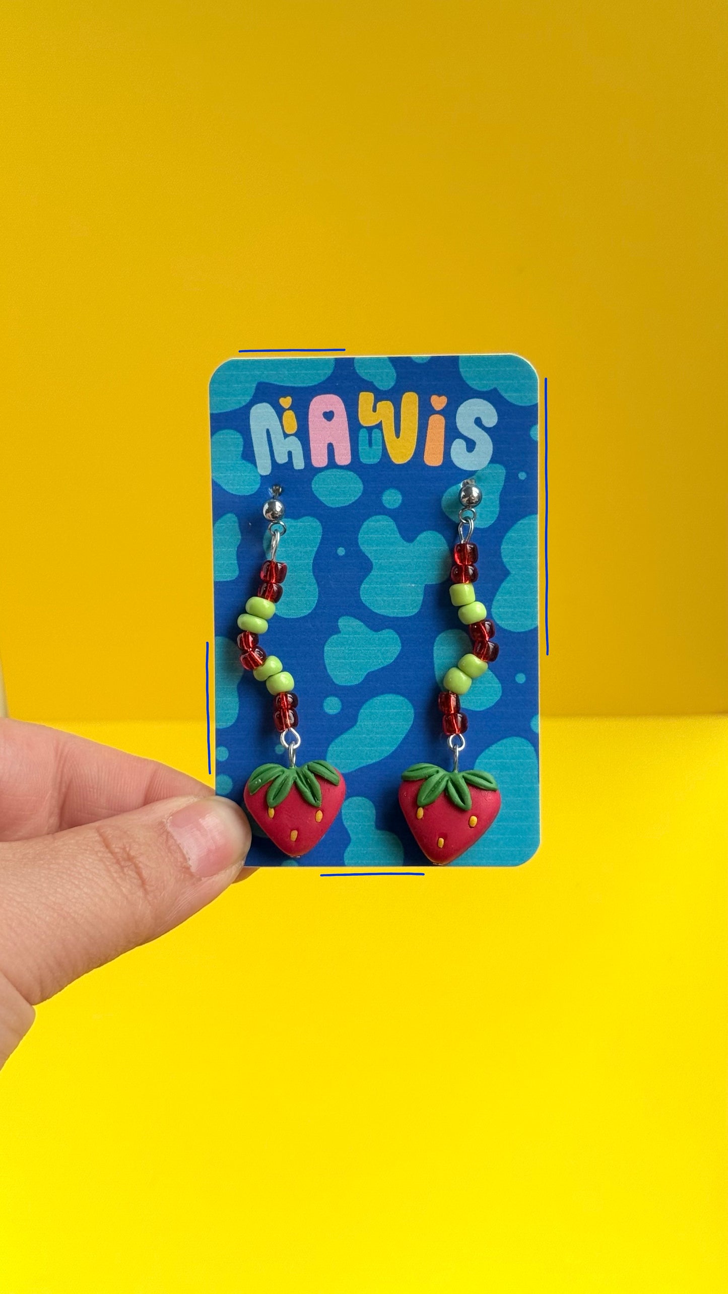 Pendientes de fresas