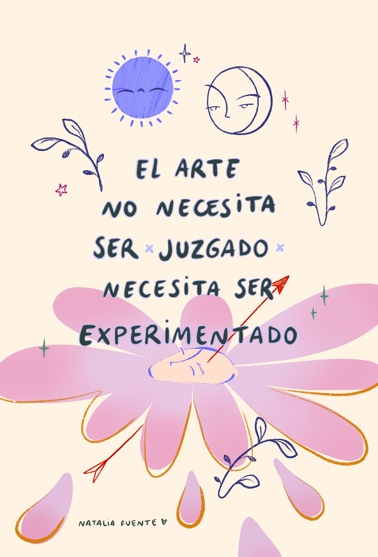 Postal El arte no necesita ser juzgado