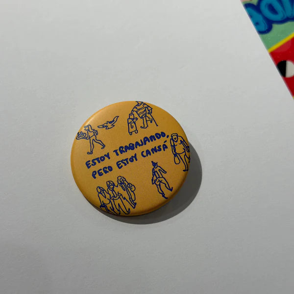 Libreta + Chapa Estoy trabajando pero estoy cansá