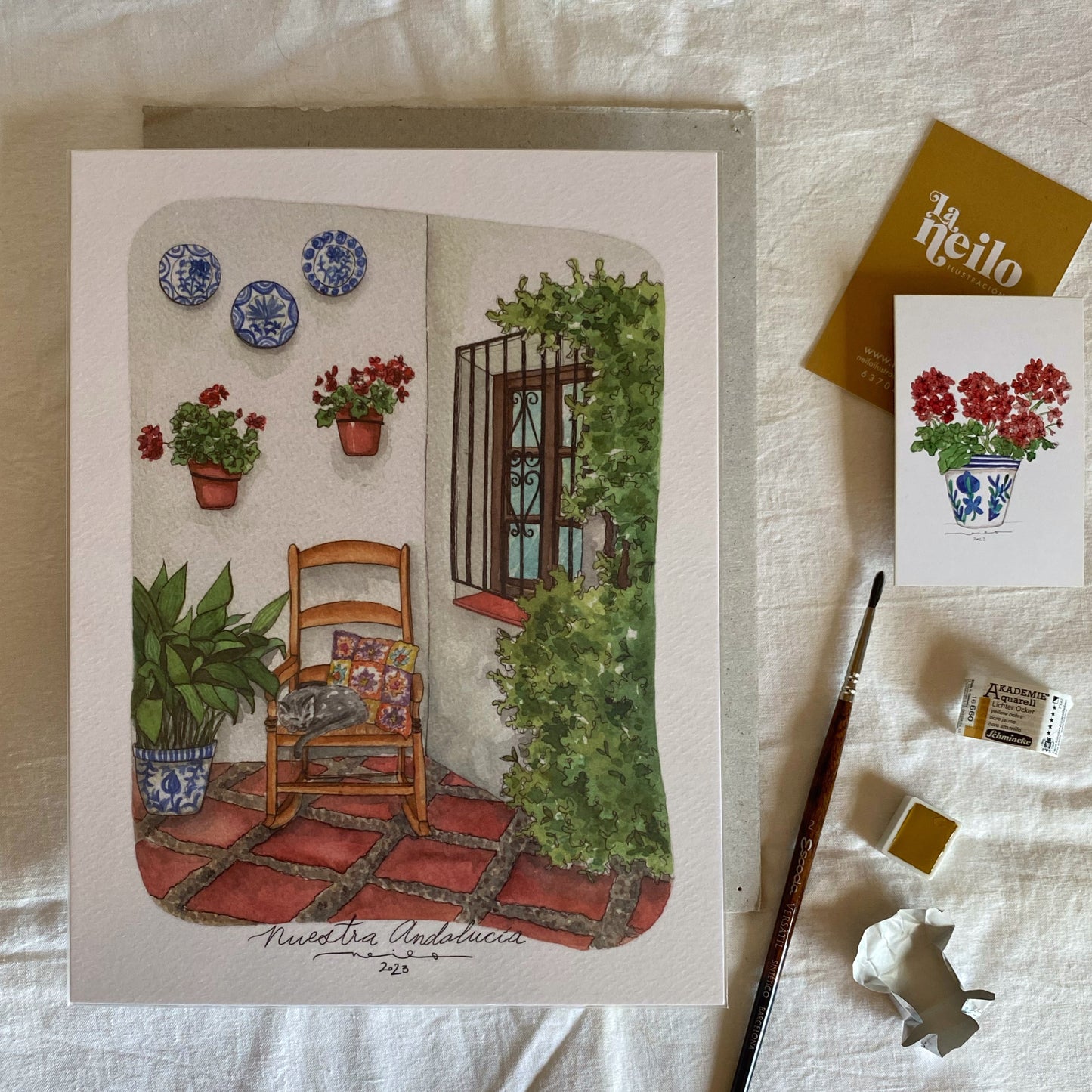 Lámina Patio de Nuestra Andalucía