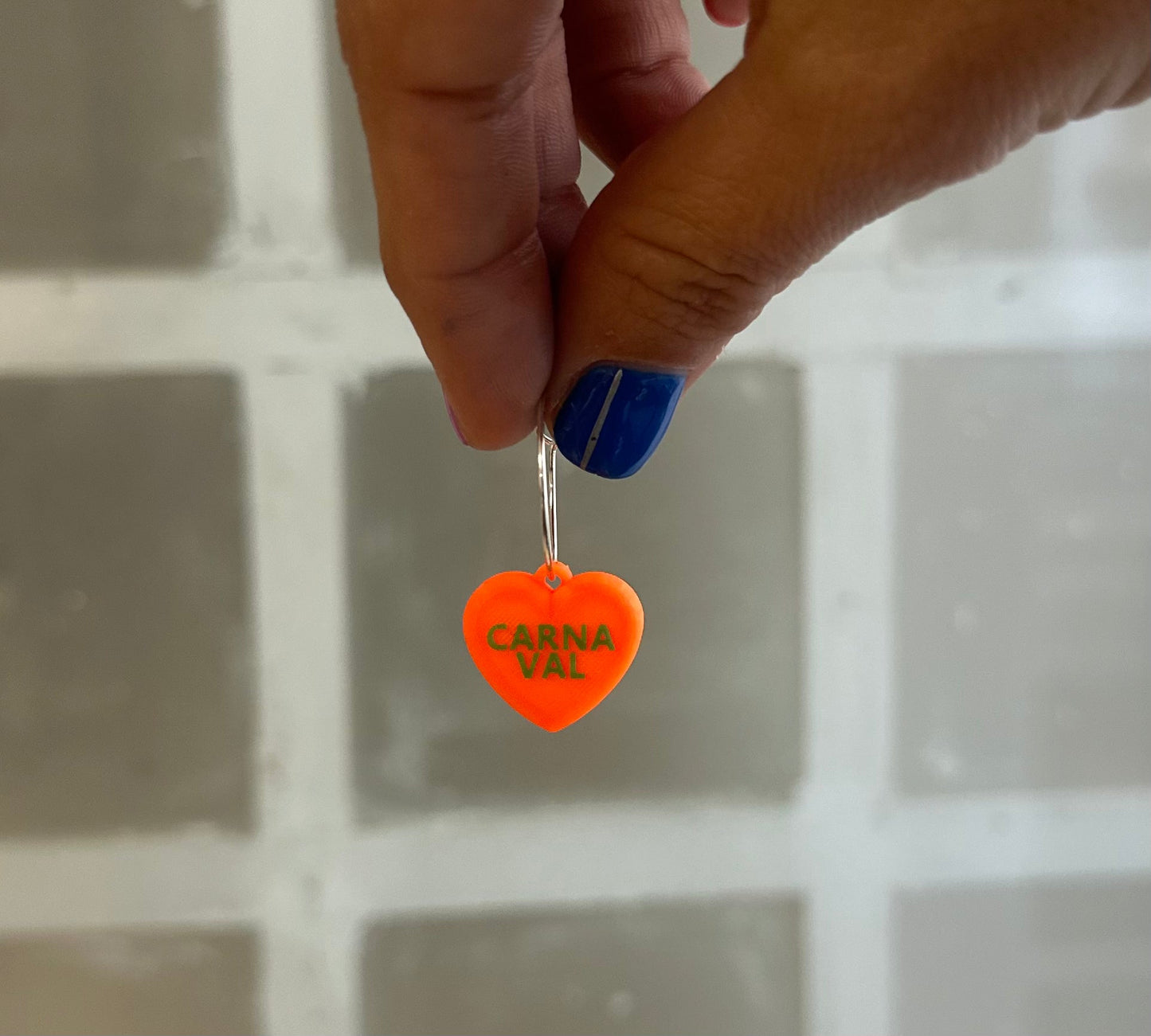 Pendiente Carnaval Corazón