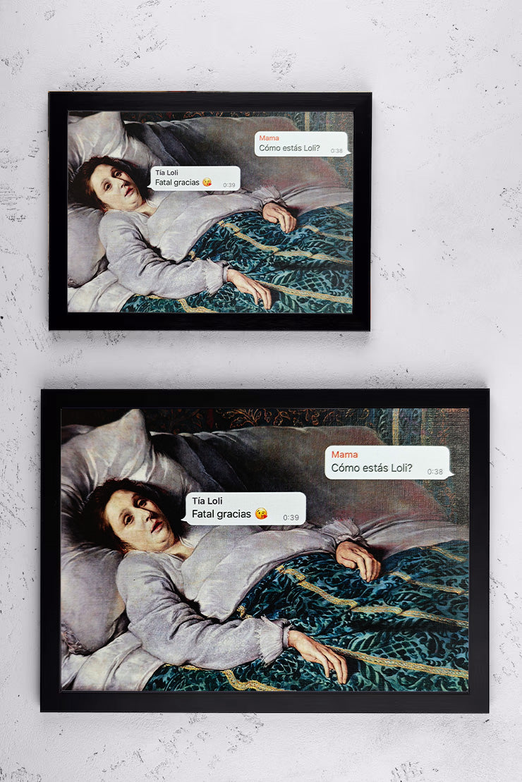 Lámina Cómo estás Loli? Fatal, gracias