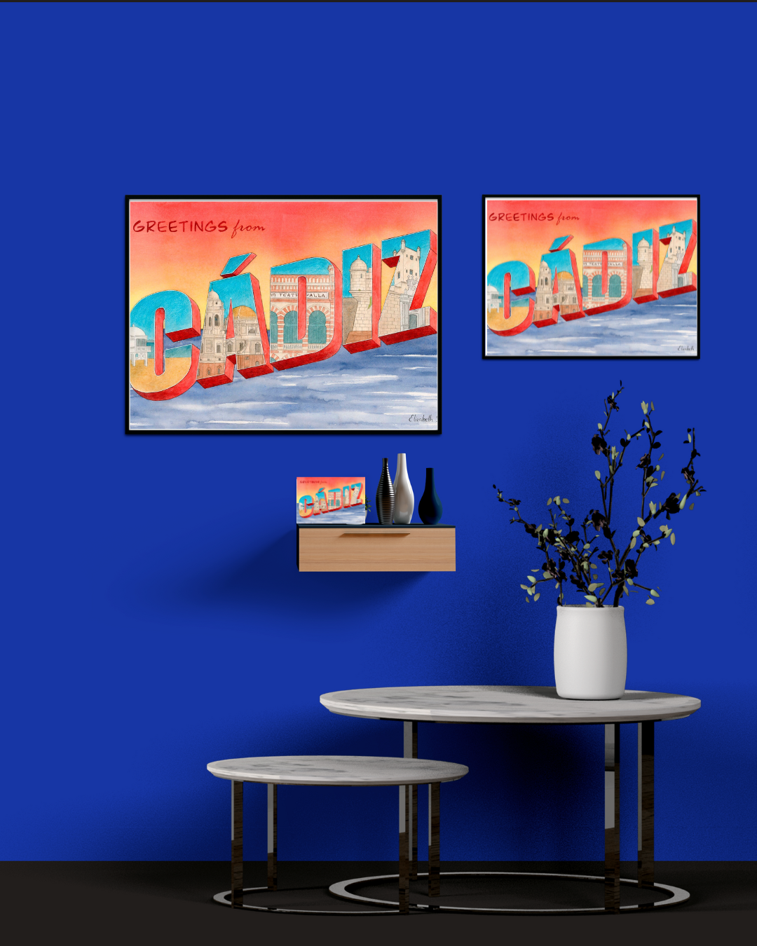 Lámina Greetings from Cádiz
