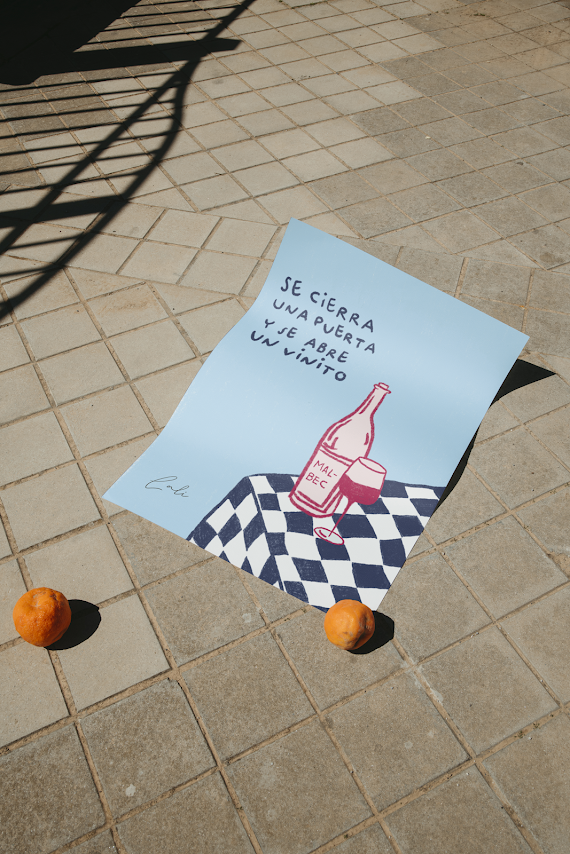 Lámina Se cierra una puerta y se abre un vinito