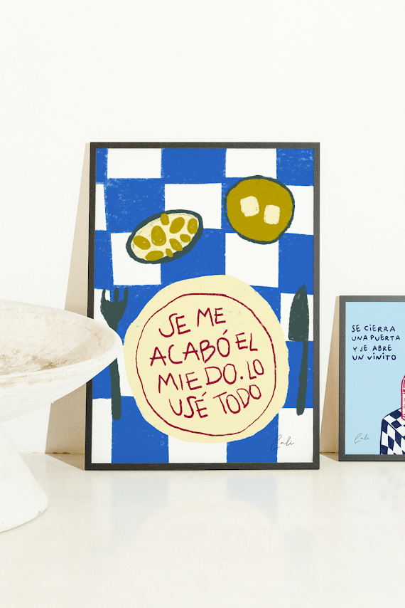 Lámina Se me acabó el miedo. Lo usé todo.