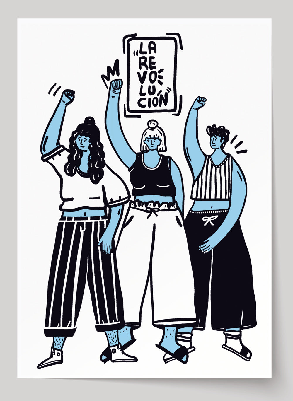 Lámina risografía La revolución