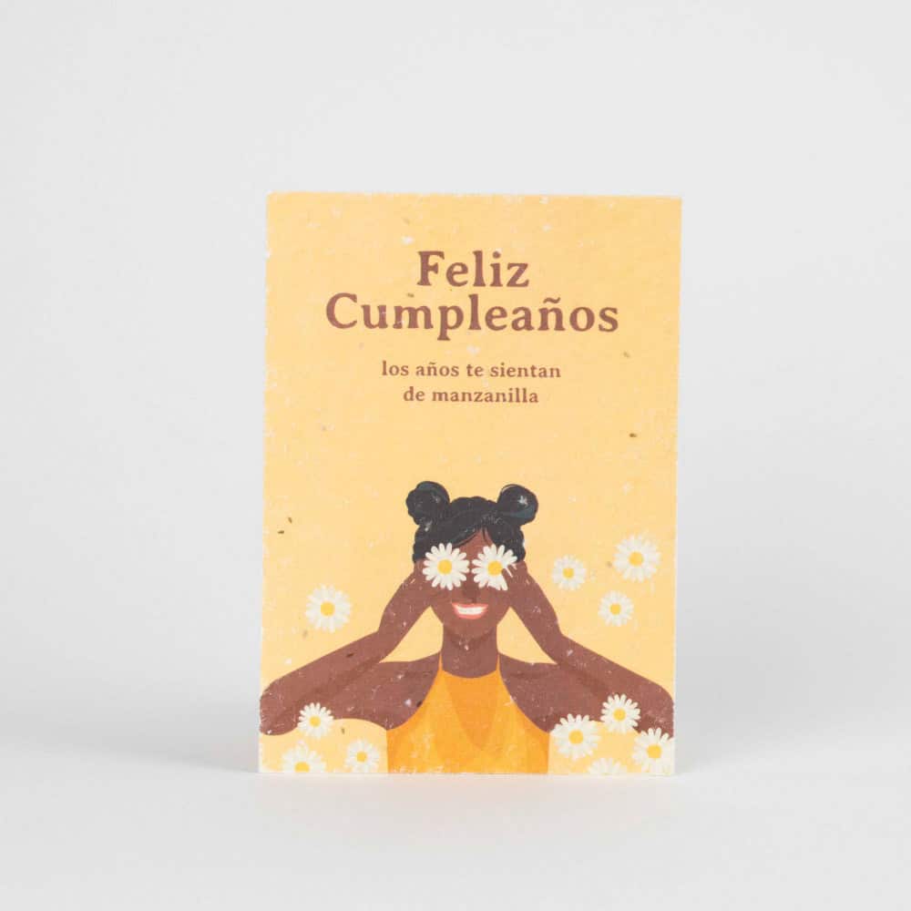 Postal plantable - Feliz cumpleaños