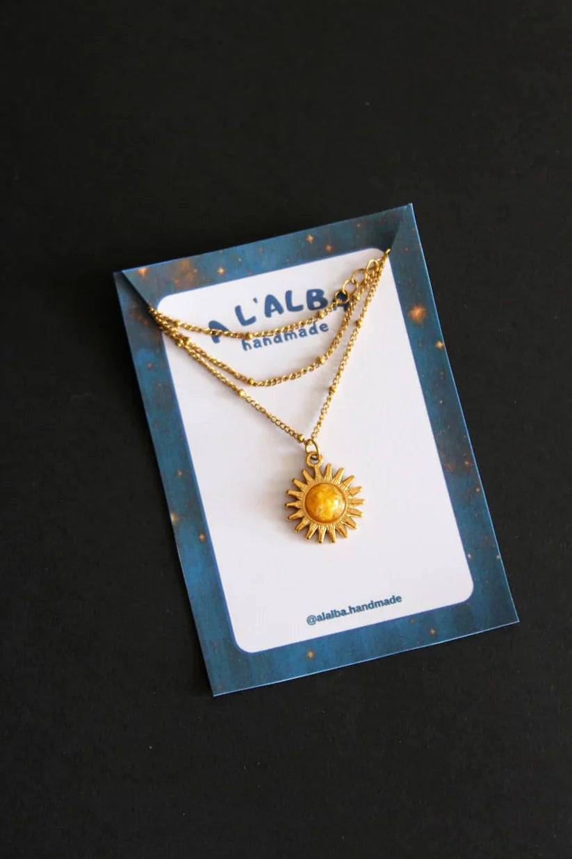 Collar El Sol con girasoles