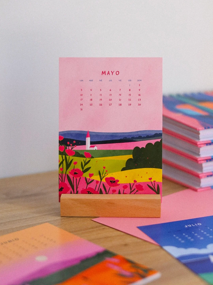Calendario mesa 2027 - Paisajes