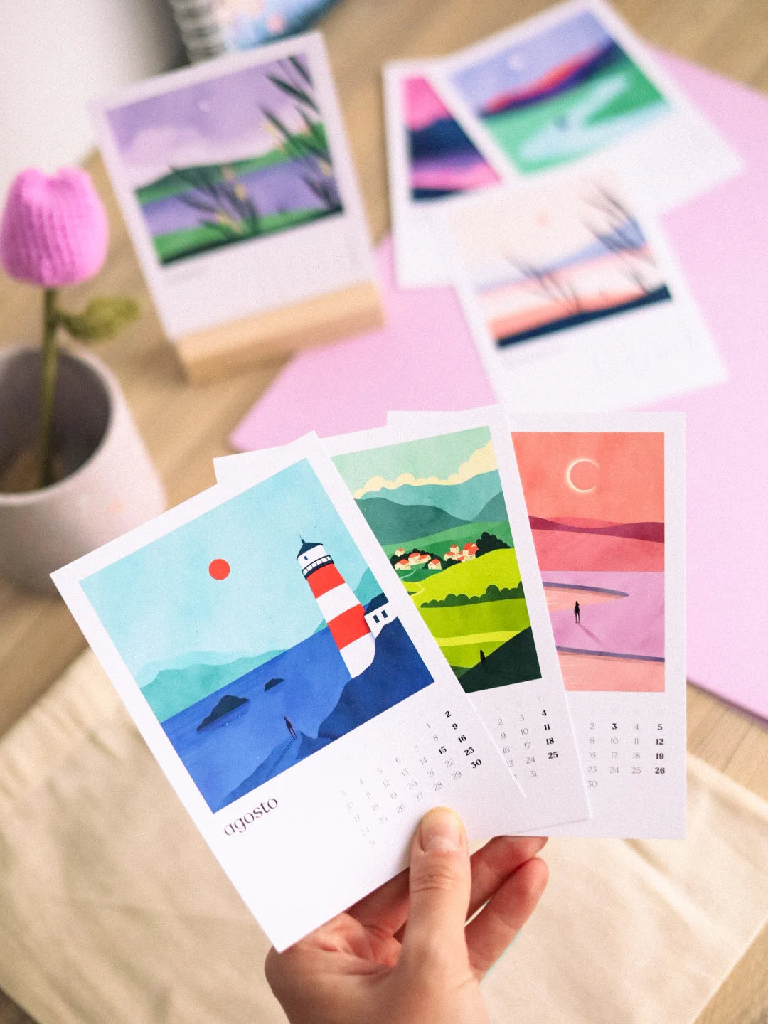 Calendario de mesa 2026 Lucía Antru