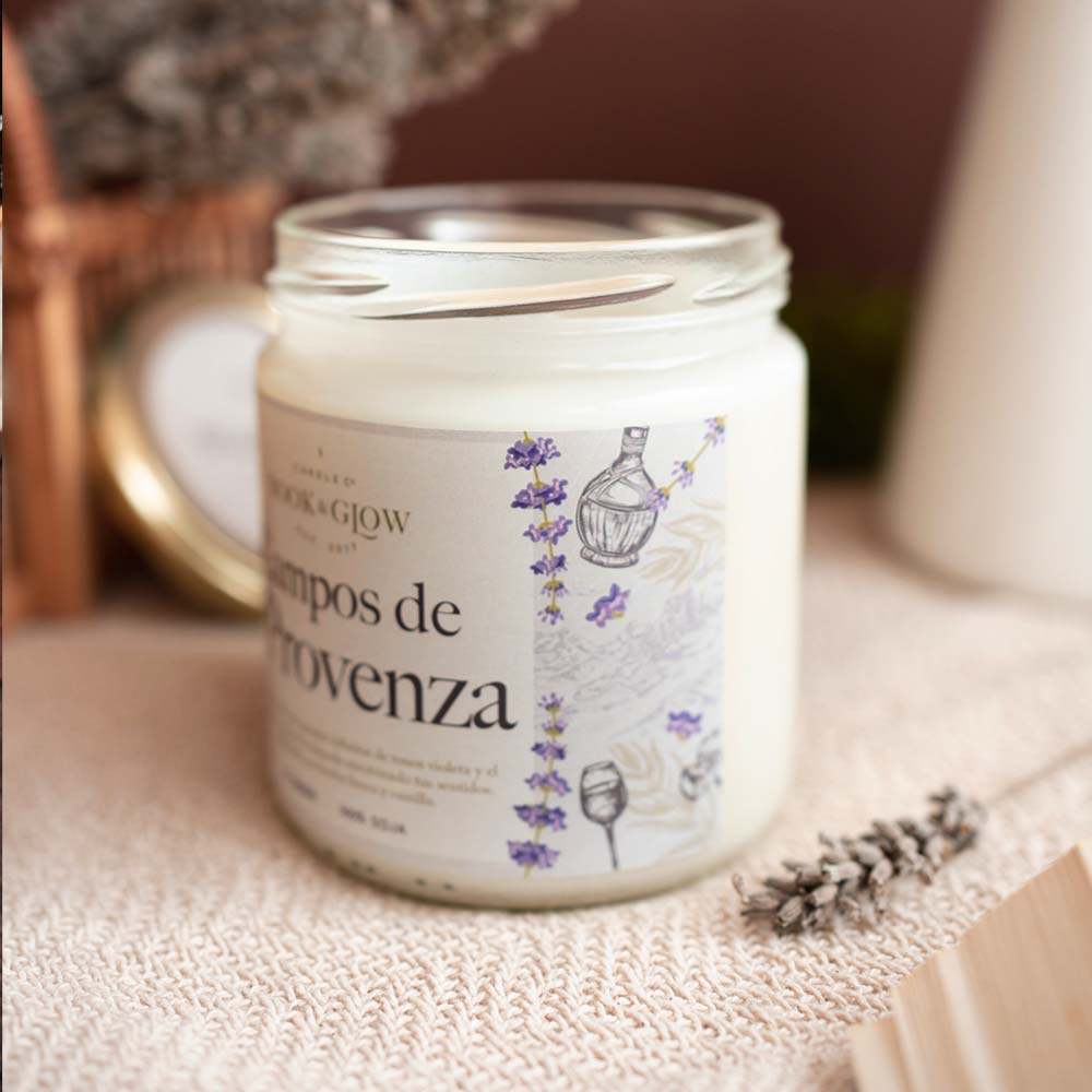 Vela artesana Campos de la Provenza