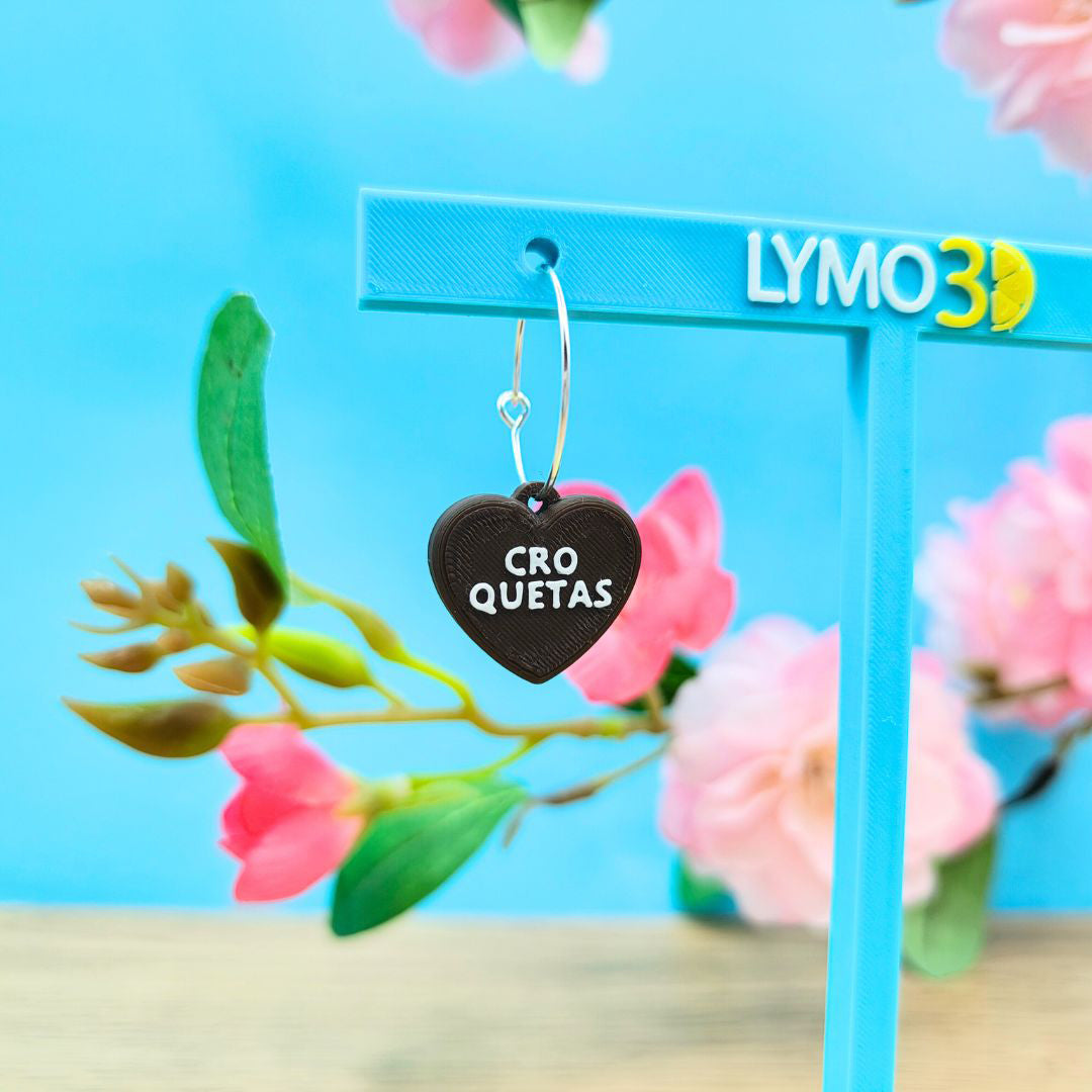 Pendiente Croquetas Corazón