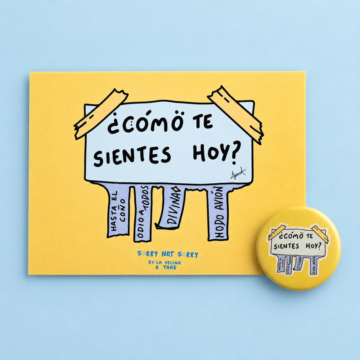 Lámina + Chapa Cómo te sientes hoy