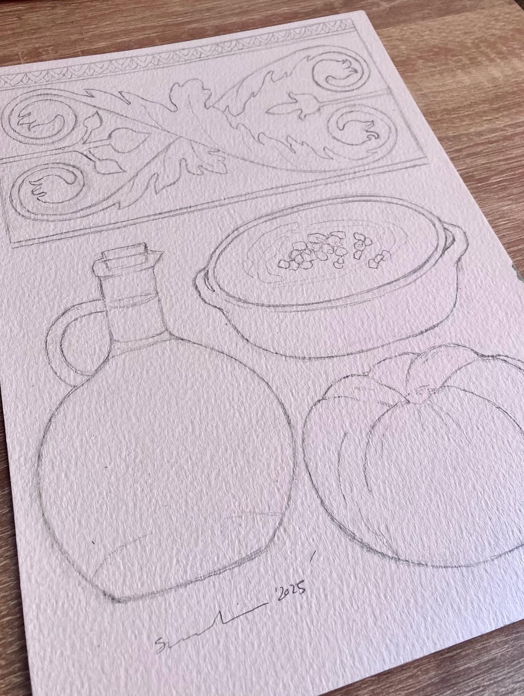 Lámina "Te amo como al gazpacho en verano"