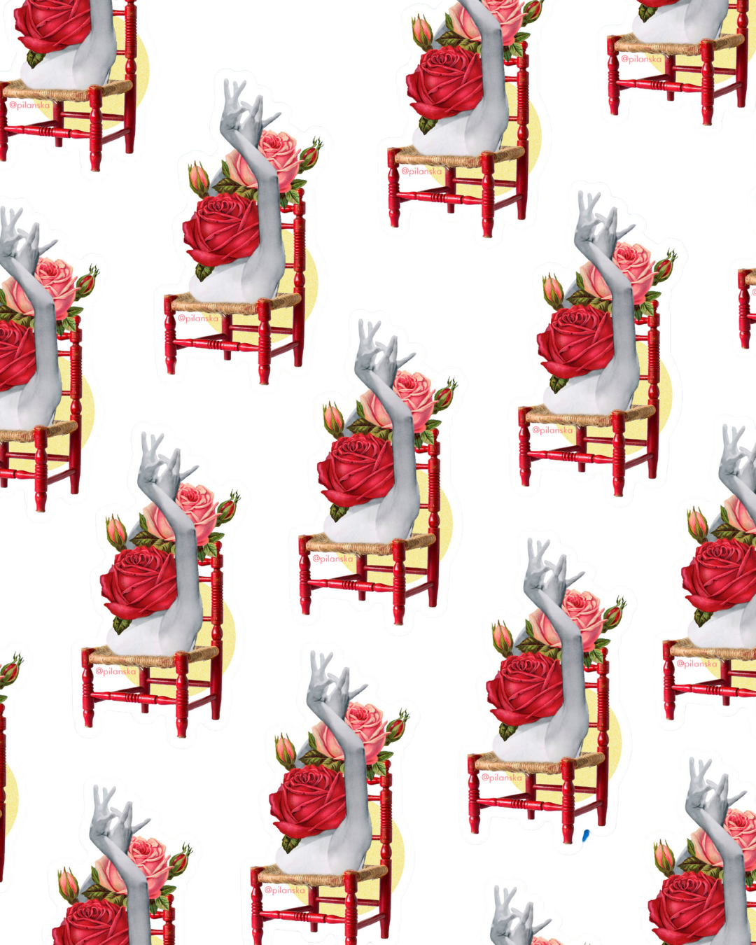 Postal Silla andaluza collage