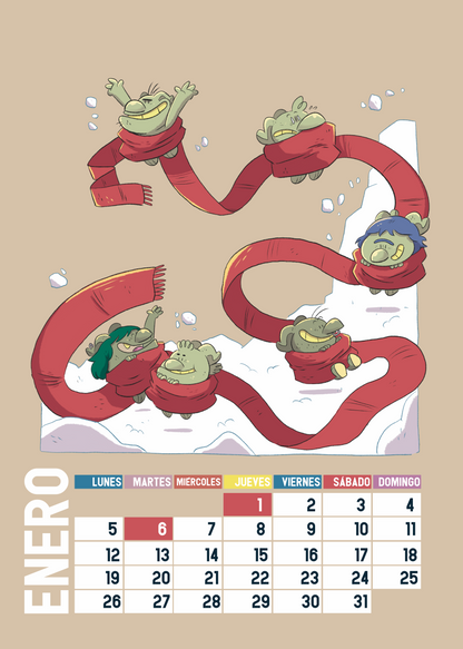 Calendario con mucho Duende 2026